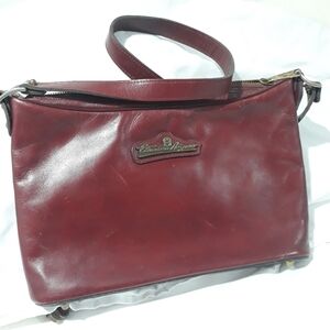 Etienne Aigner Vintage Genuine leather Red Magenta Shoulder Bag
